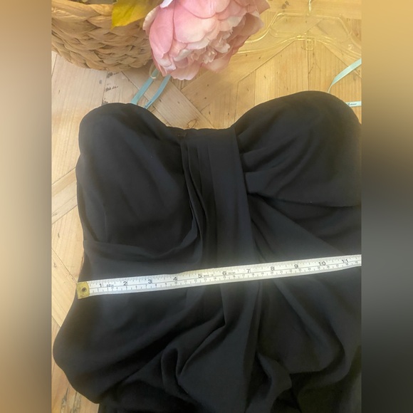 🌹 SILK Strapless Black maxi dress NWT size Small - Picture 7 of 12